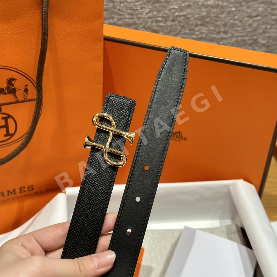 에르메스 H 버클 스위프트 가죽 양면 벨트 상세 이미지 4