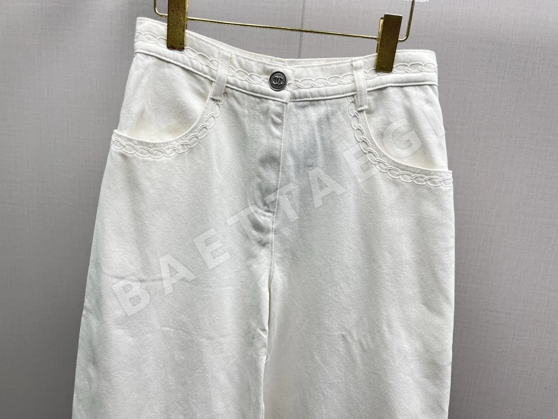 샤넬 데님 커브 바지 상세 이미지 3