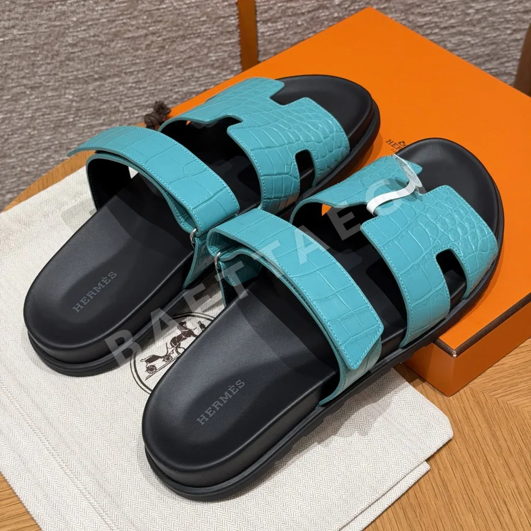 에르메스 시프레 샌들 마카롱 악어 가죽 상세 이미지 5