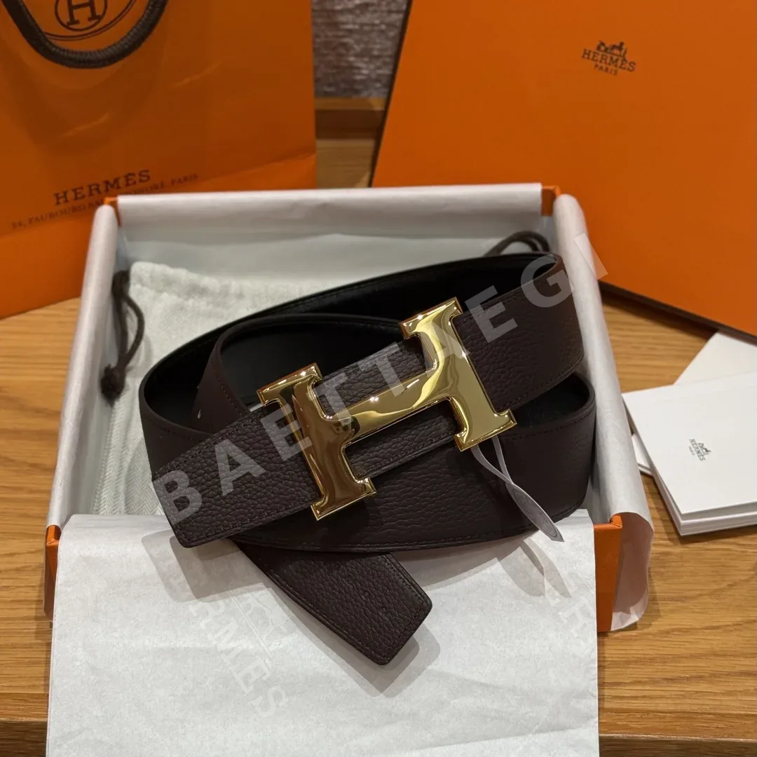 에르메스 리버시블 메탈 버클 남성용 벨트 176526