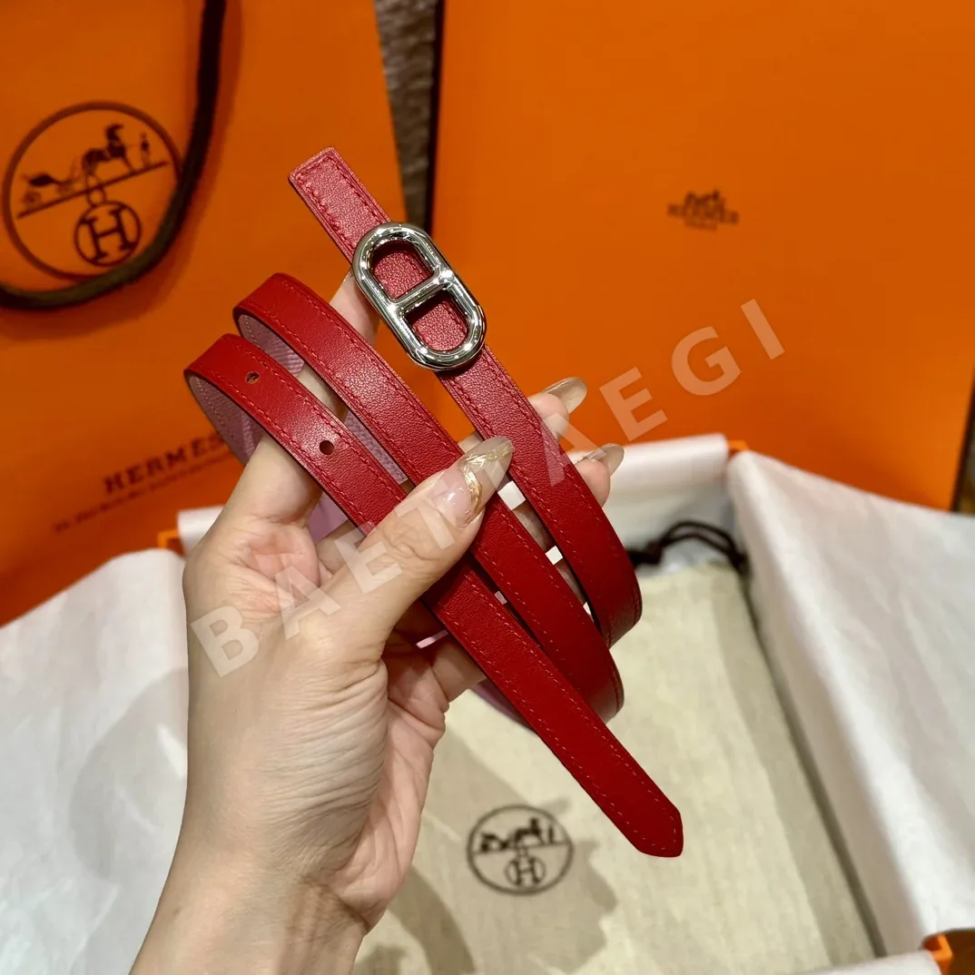 에르메스 셰느당클 금장 버클 양면 벨트 상세 이미지 5