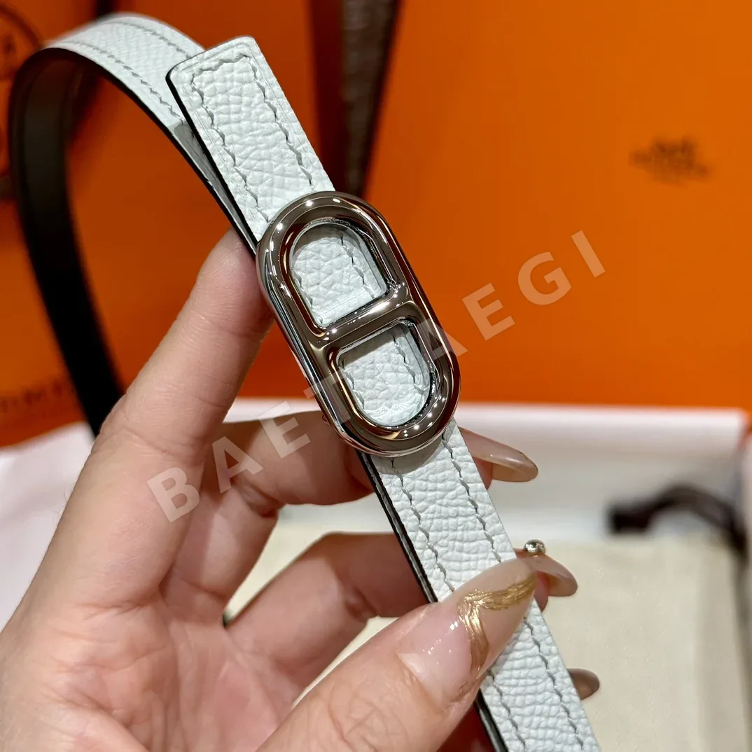 에르메스 셰느당크르 H 로고 금장 벨트 상세 이미지 6