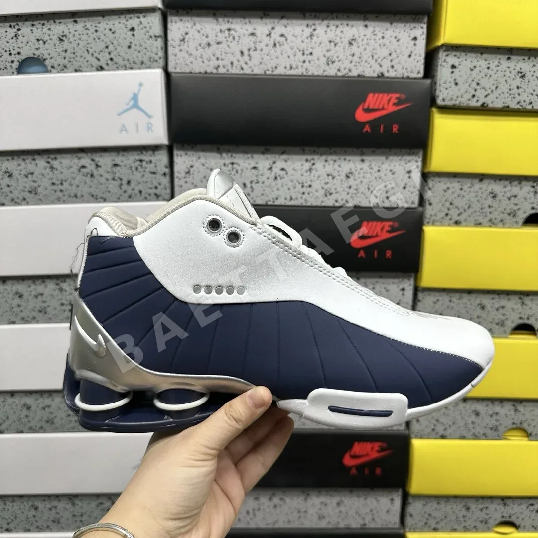 나이키 [PH] 샥스 AT7843-100 201825 Nike Shox BB4 White Silver Navy 상세 이미지 2