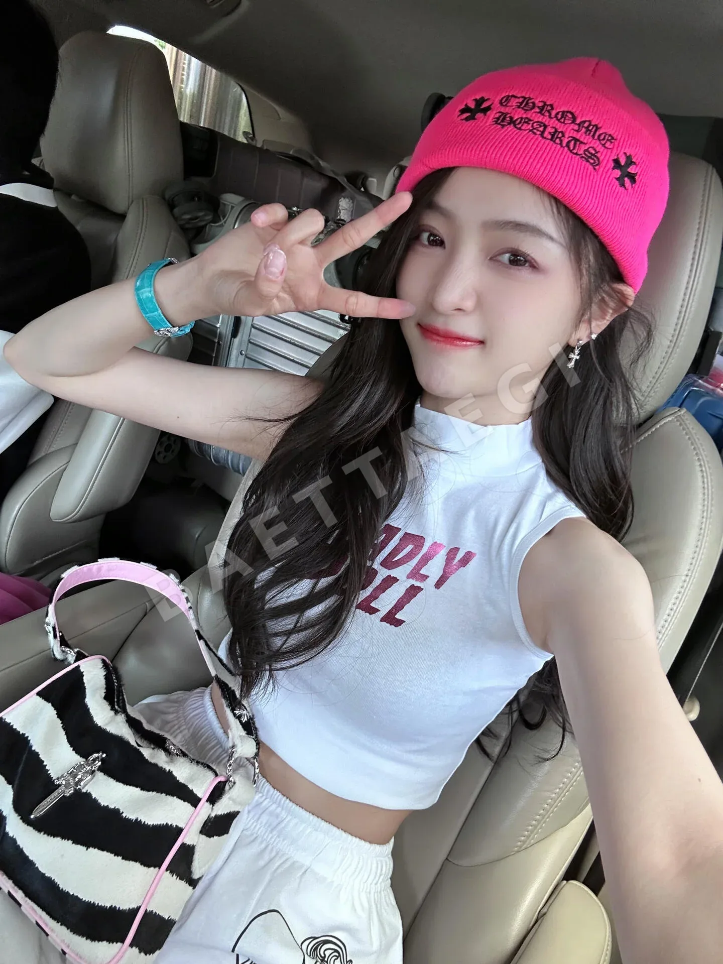 크롬하츠 빅소드 핑크 제브라 호스헤어 가방 상세 이미지 19