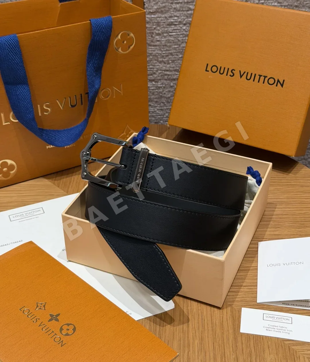 루이비통 프로그 35mm 리버시블 벨트 176656