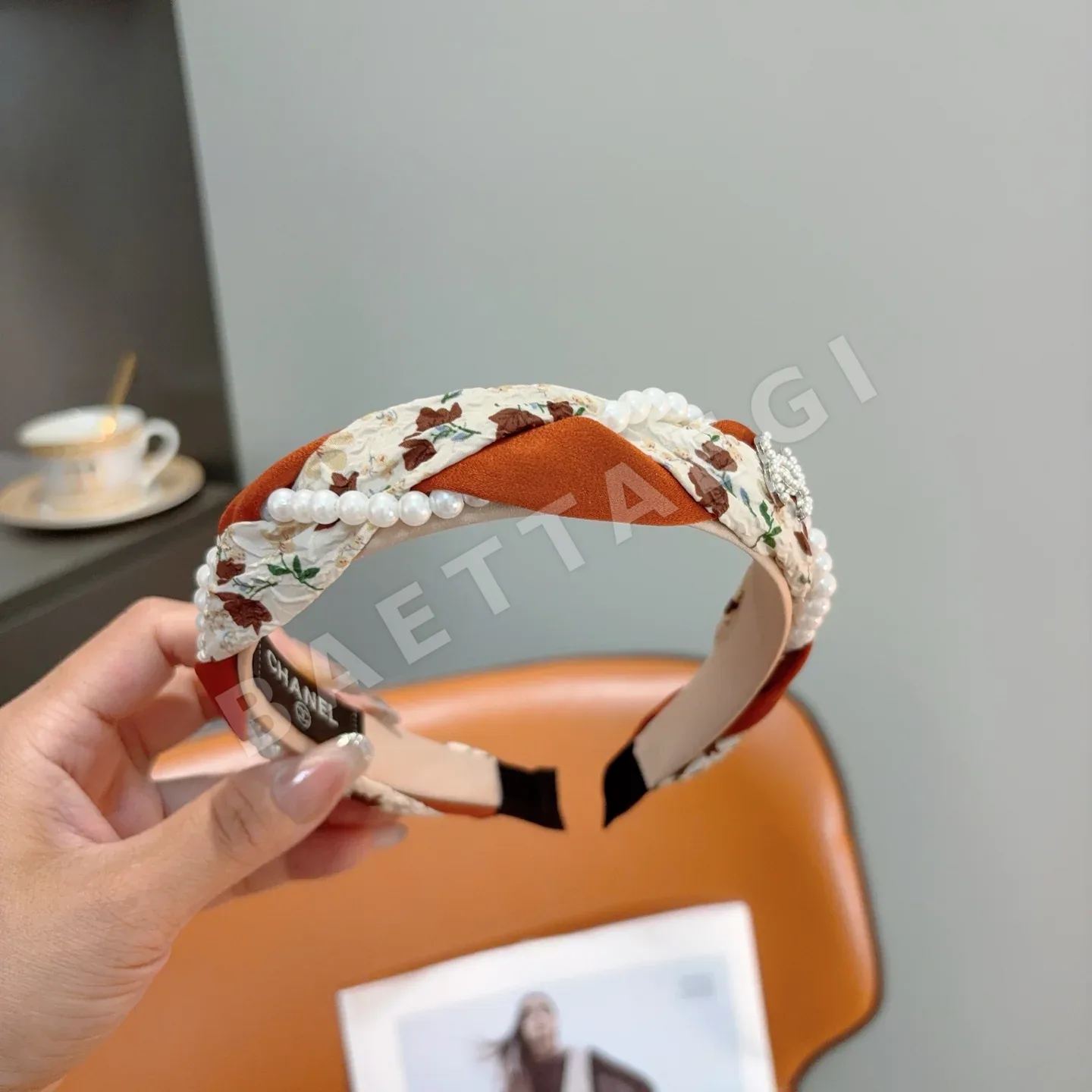 샤넬 진주 헤드밴드 헤어악세사리 상세 이미지 5