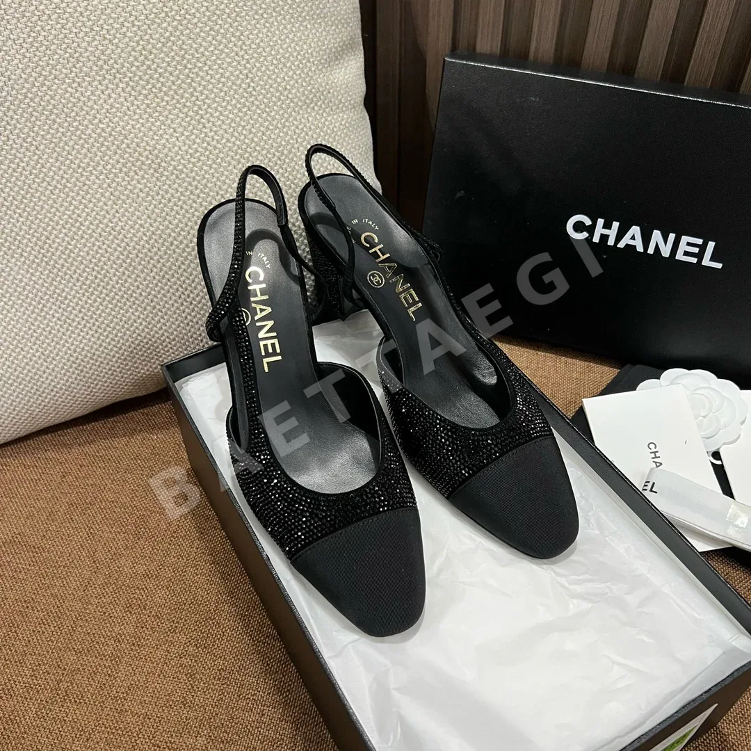 샤넬 스와로브스키 크리스털 슬링백 신발 24483