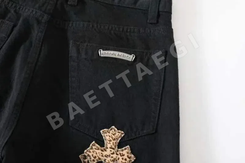크롬하츠 녹색 체크 바지 남성용 상세 이미지 9