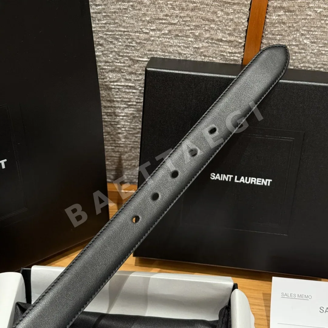 생로랑 메탈 버클 여성 벨트 30MM 상세 이미지 7