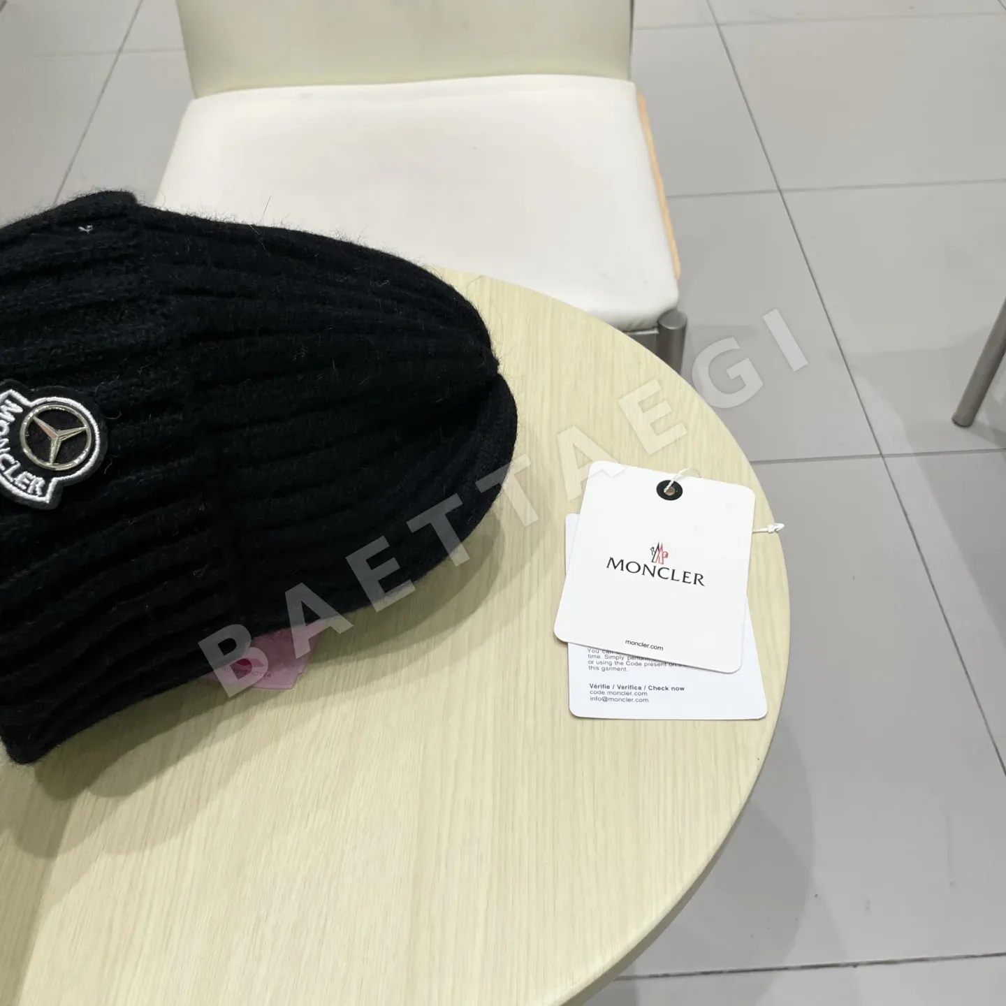 몽클레르 캐시미어 비니 모자 상세 이미지 6