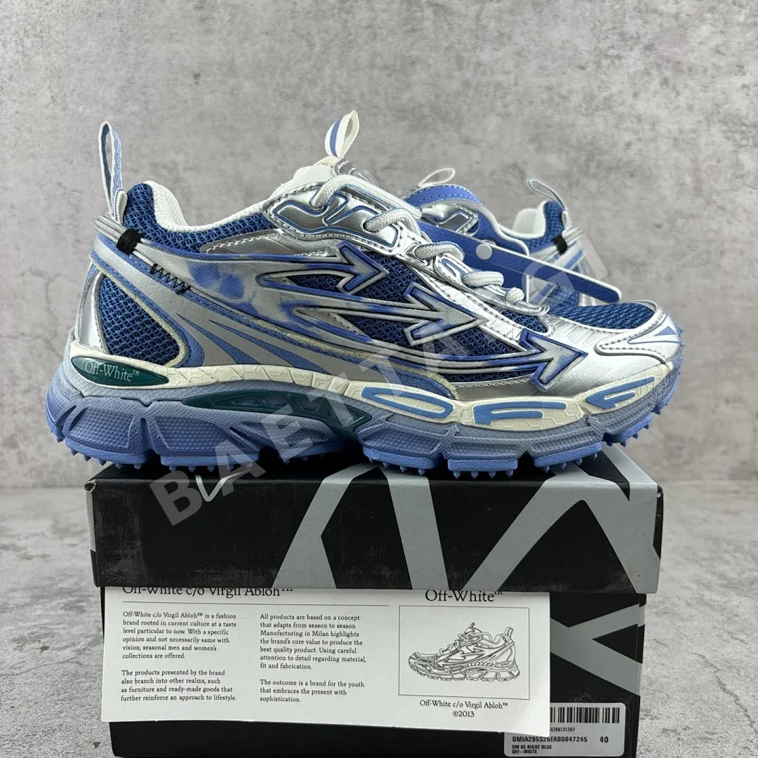오프화이트 비 라이트 백 202390 Off White Be Right Back Silver Blue