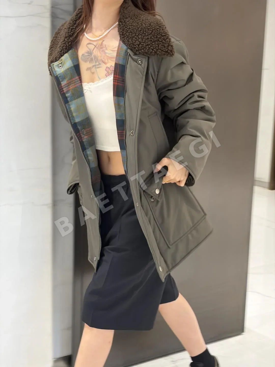 마르지엘라 리버서블 퍼카라 코튼 자켓 상세 이미지 5