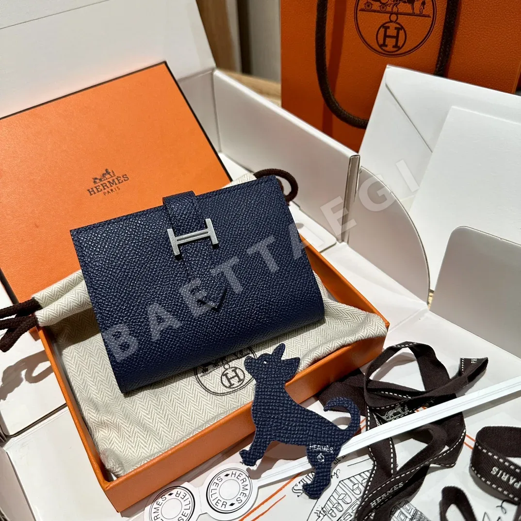 에르메스 엡솜 야자수 프린트 블루 사파이어 지갑 상세 이미지 2