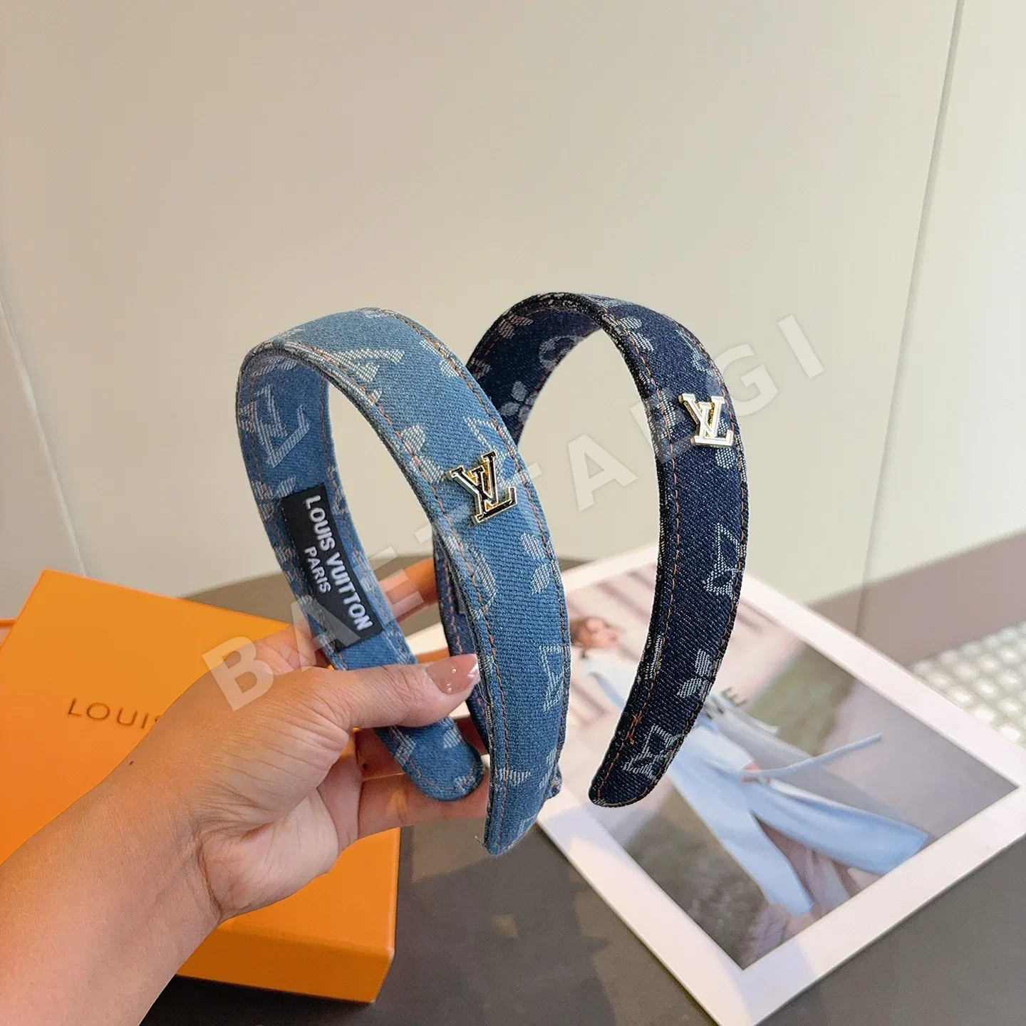 루이비통 데님 헤어밴드 184049