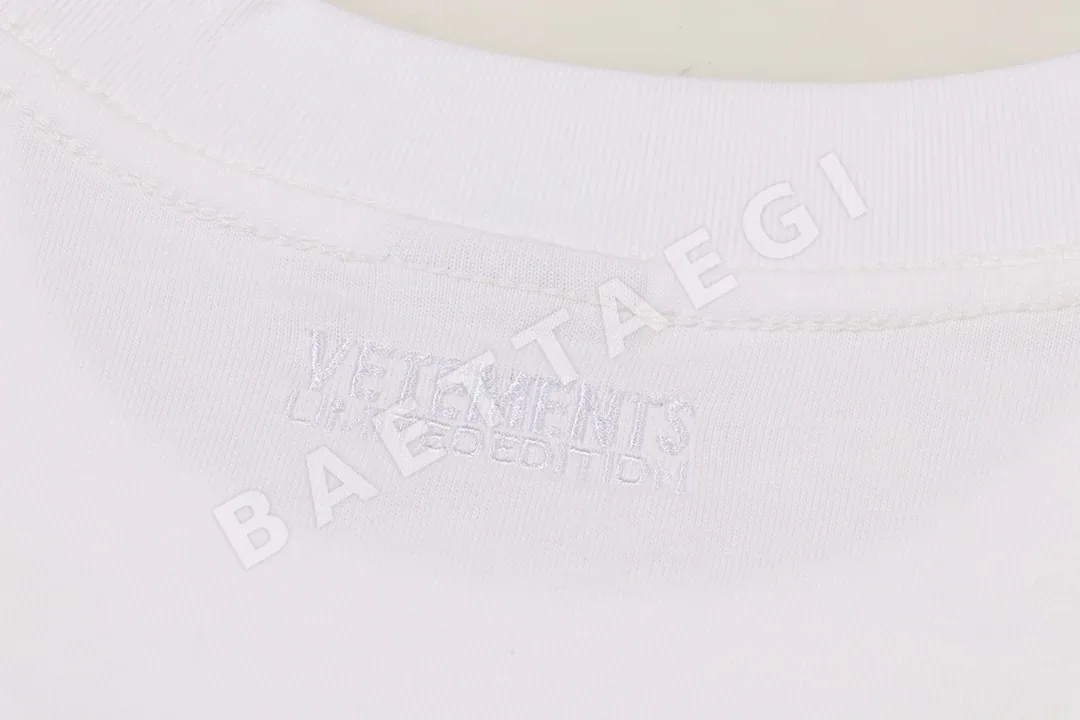 베트멍 자수 찻잔 여성 반팔 티셔츠 상세 이미지 6