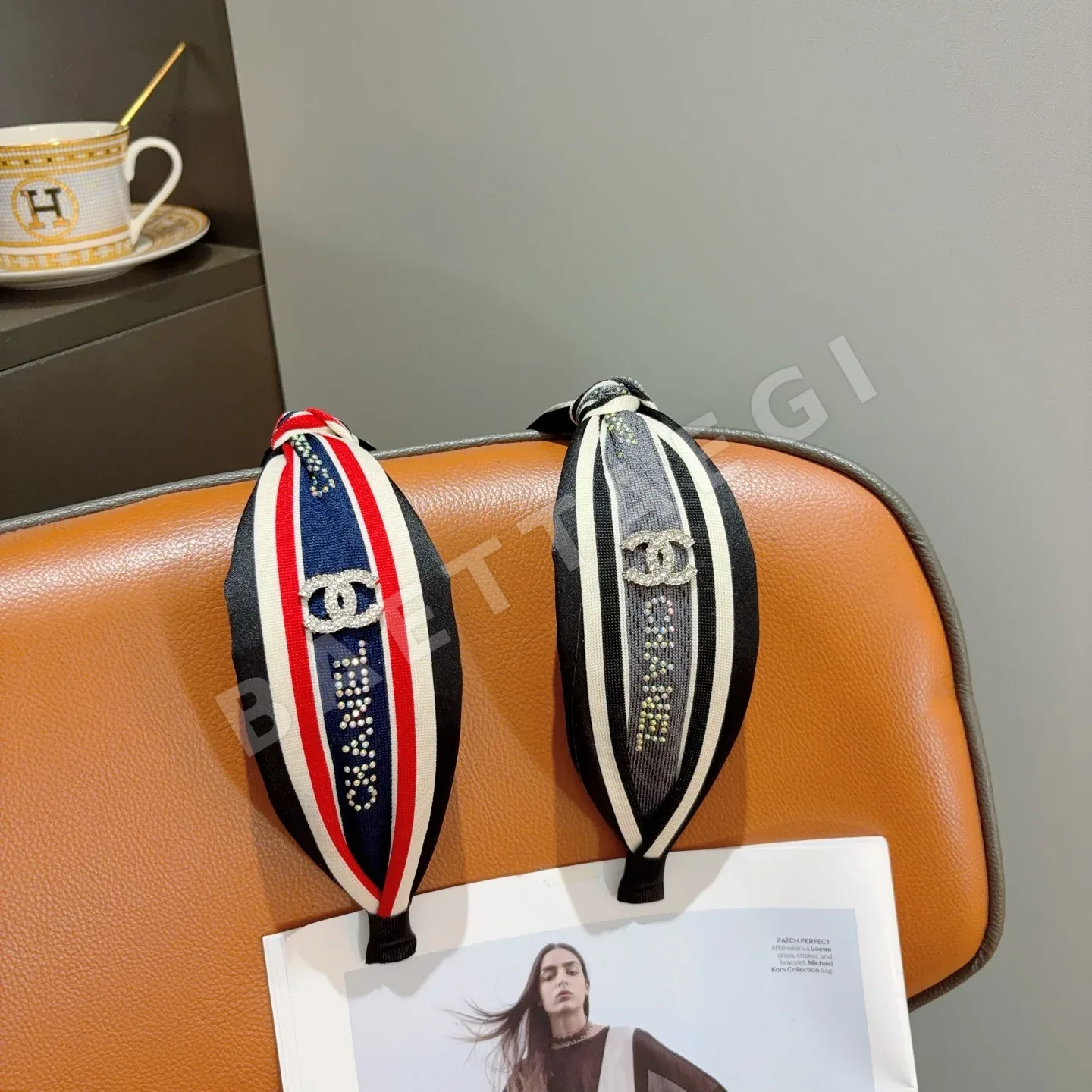 샤넬 더블 C 로고 헤드밴드 상세 이미지 9