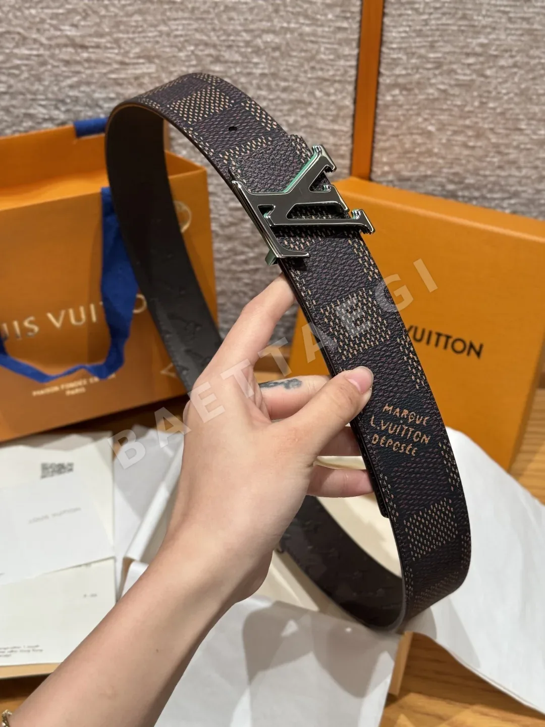 루이비통 다모플라쥬 40mm 리버시블 벨트 상세 이미지 3
