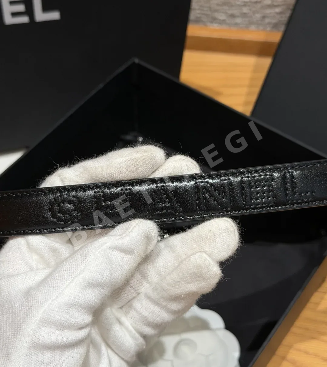 샤넬 퀼팅 램스킨 벨트 20mm 상세 이미지 9