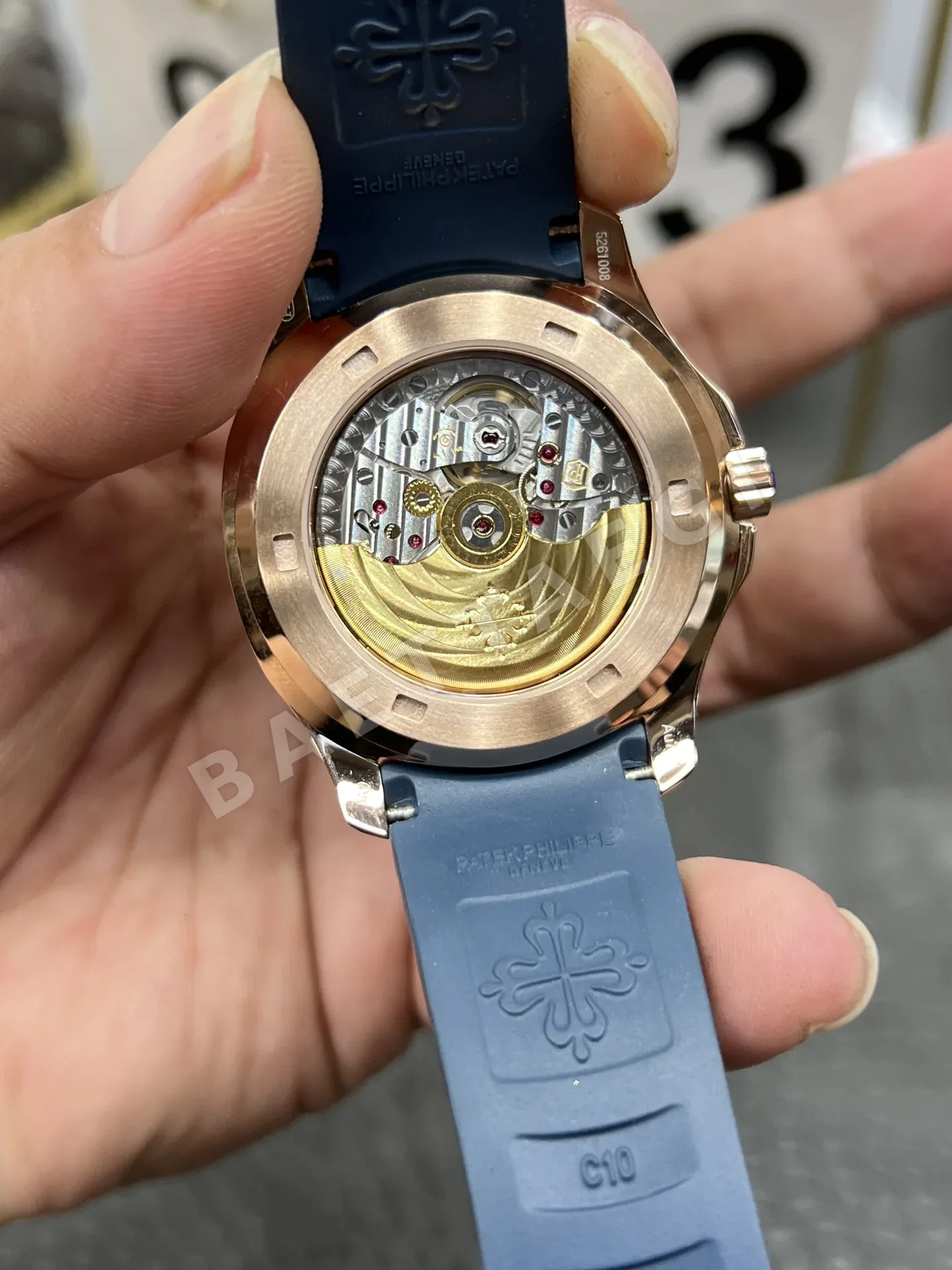 파텍필립 아쿠아넛 5261 R 다이아 자동 블루 다이얼 로즈골드 3K 공장 레플리카 43970 Patek Philippe 상세 이미지 7
