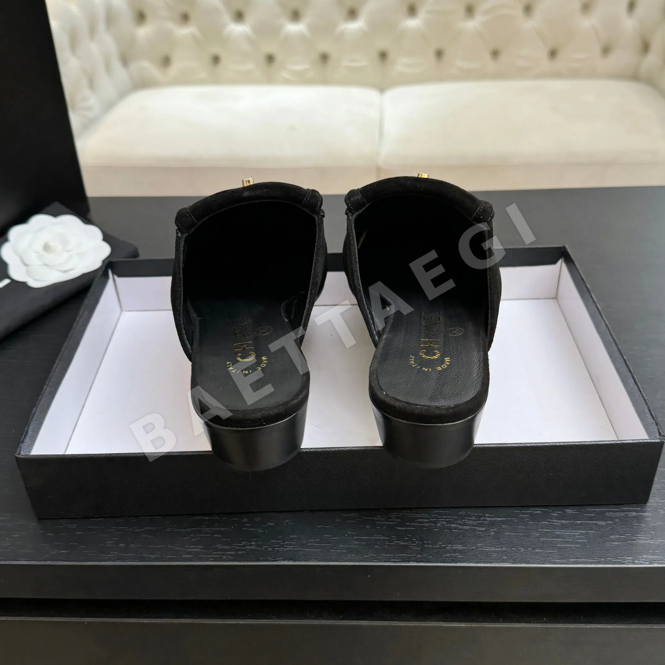 샤넬 26C 더블 C 버클 스퀘어토 슬리퍼 상세 이미지 6