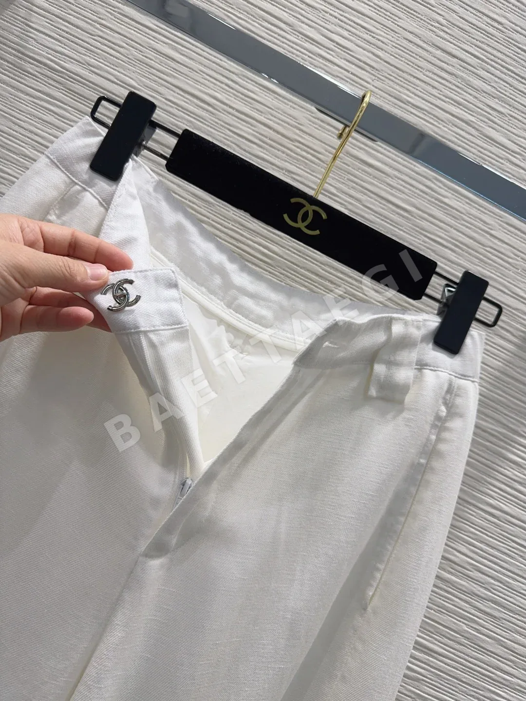 샤넬 여성 린넨 바지 상세 이미지 8