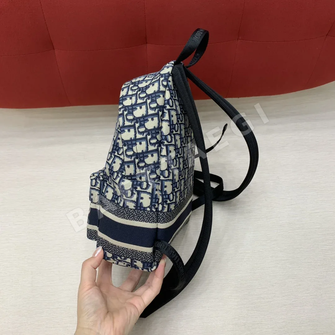 디올 오블리크 블루 테크니컬 패브릭 트래블 백팩 스몰 상세 이미지 5