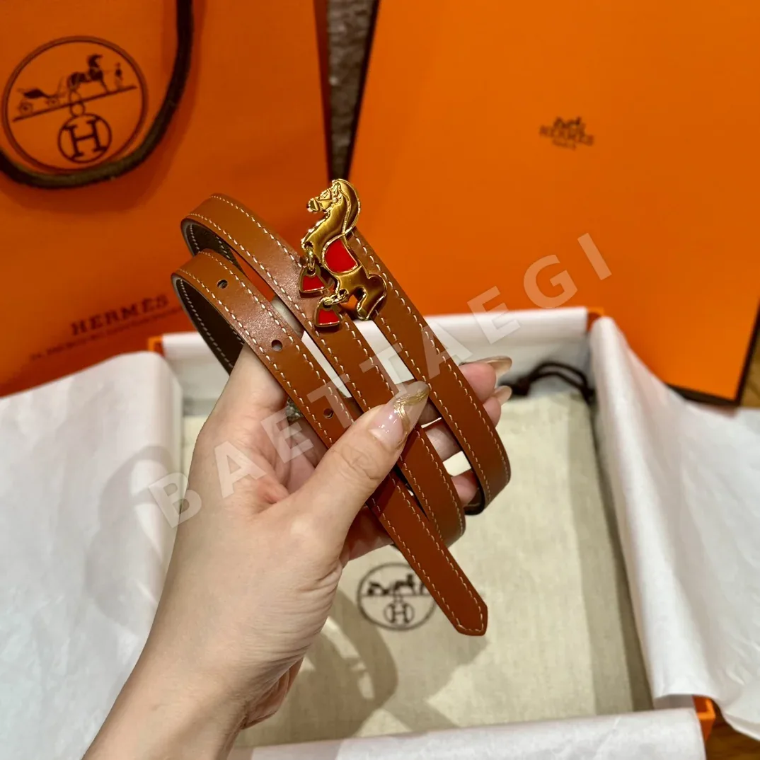 에르메스 포니 버클 가죽 벨트 상세 이미지 5