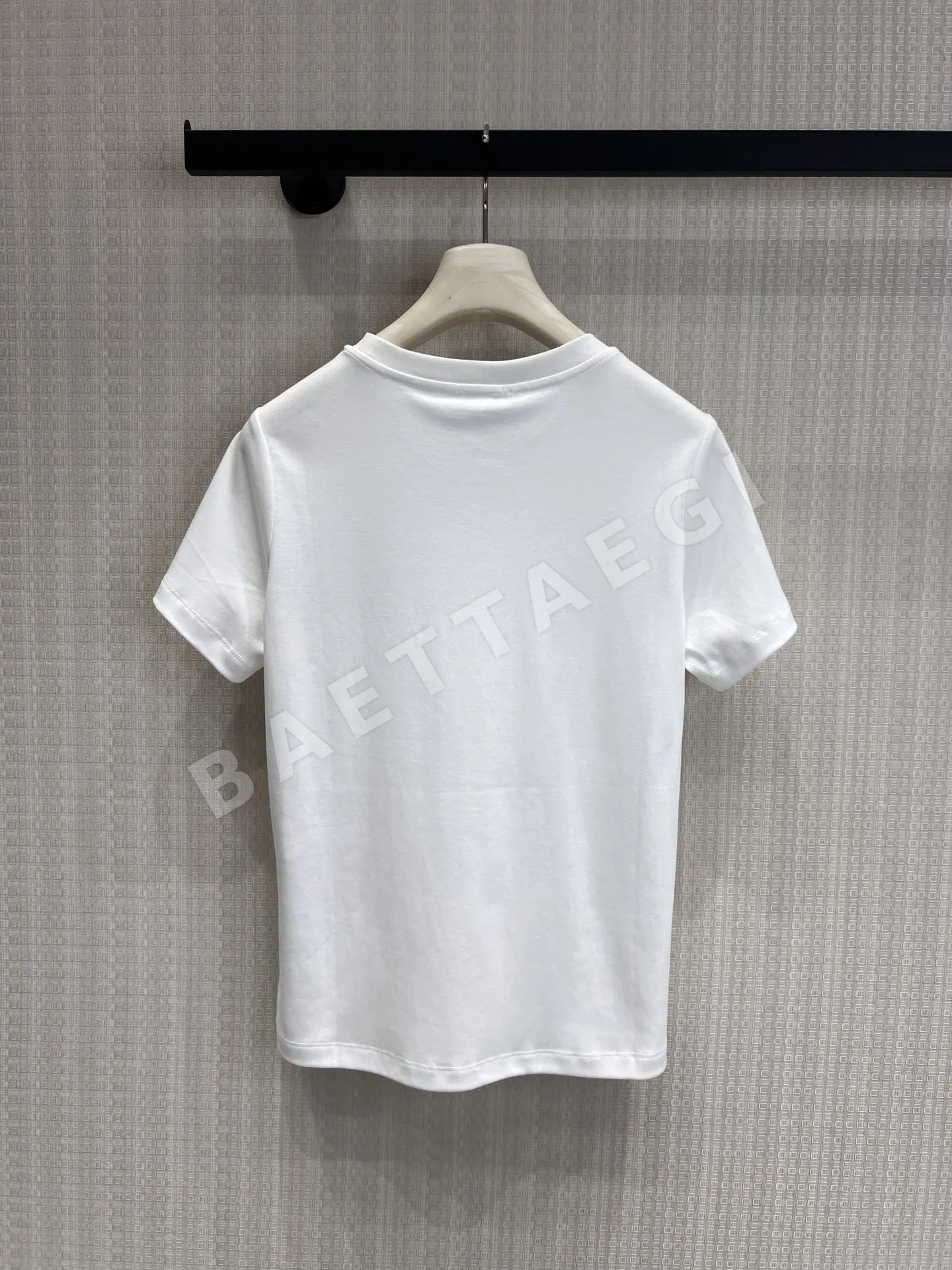 샤넬 더블 C 비즈 크루넥 코튼 반팔 티셔츠 상세 이미지 2