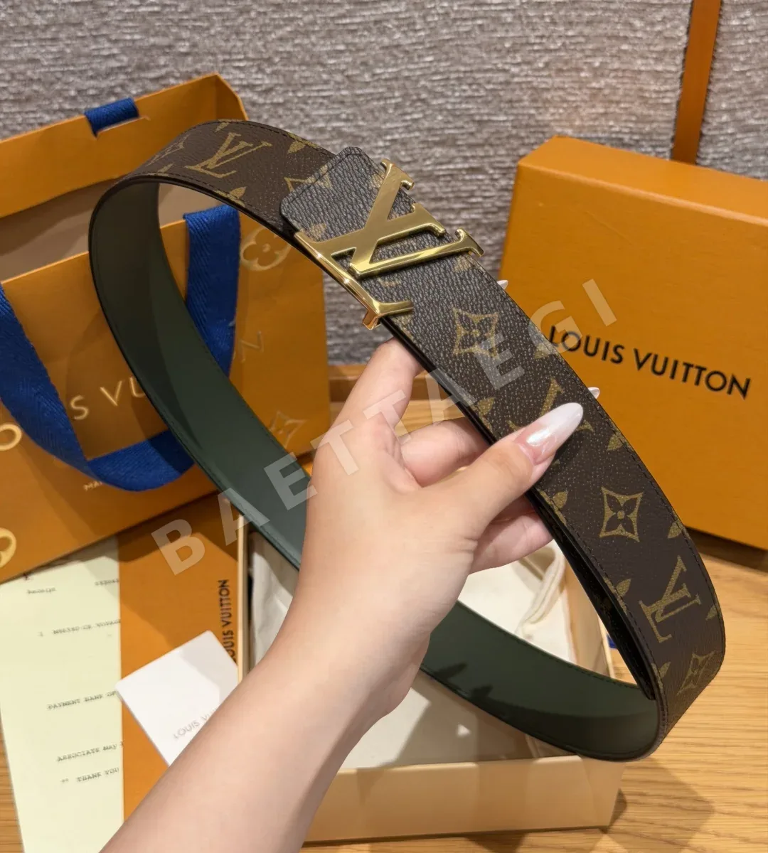 루이비통 리버서블 모노그램 캔버스 남성용 벨트 상세 이미지 3