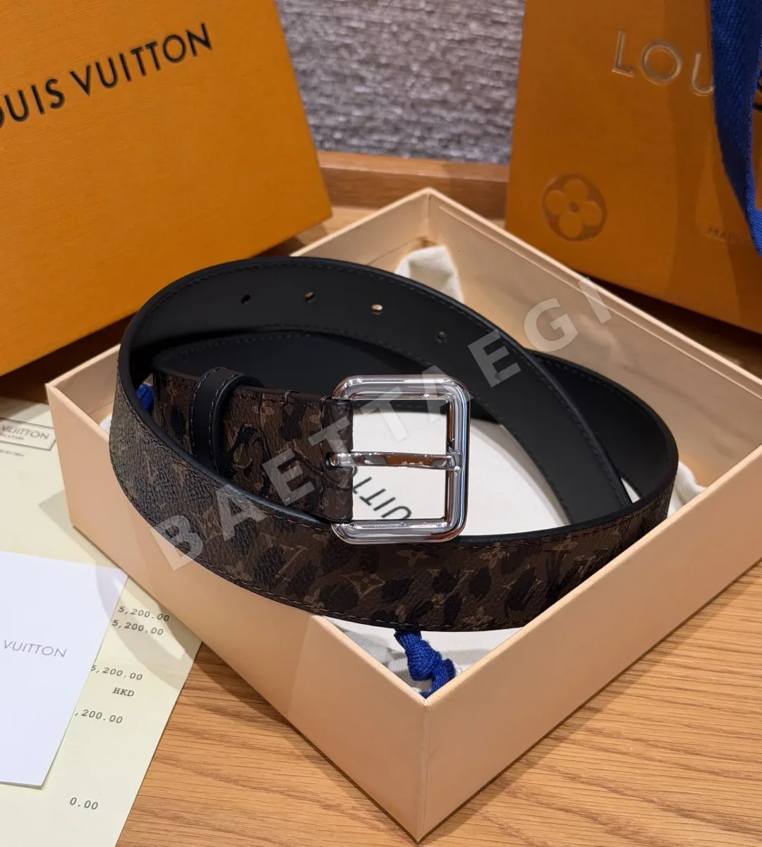 루이비통 세안치우르 30mm 모노그램 표범 패턴 벨트 상세 이미지 9