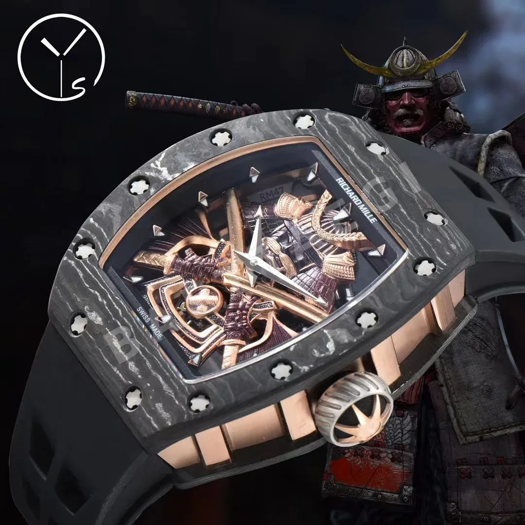 리차드밀 RM47 블랙 그레이 투르비용 세라믹 남성 시계 레플리카 44996 Richard Mille 상세 이미지 3