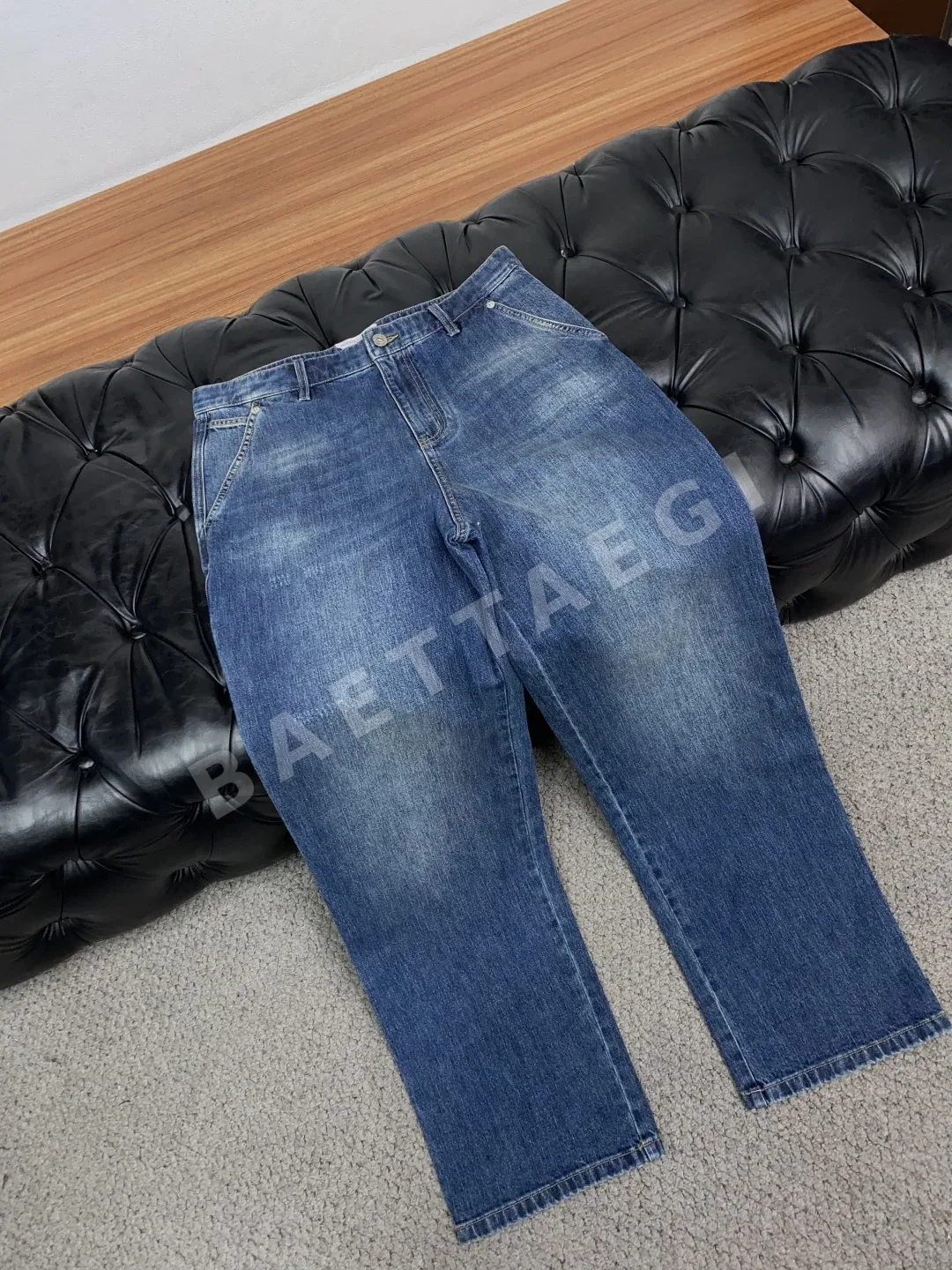 보테가베네타 스트레이트 레그 데님 바지 상세 이미지 6