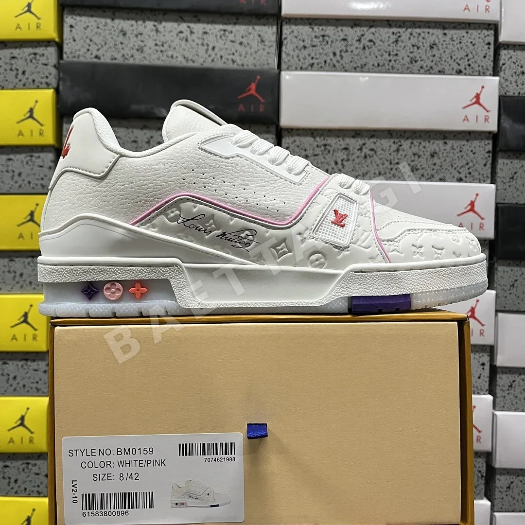 루이비통 [D1] V2 10 화이트 핑크 퍼플 205849 Louis Vuitton V2-10
