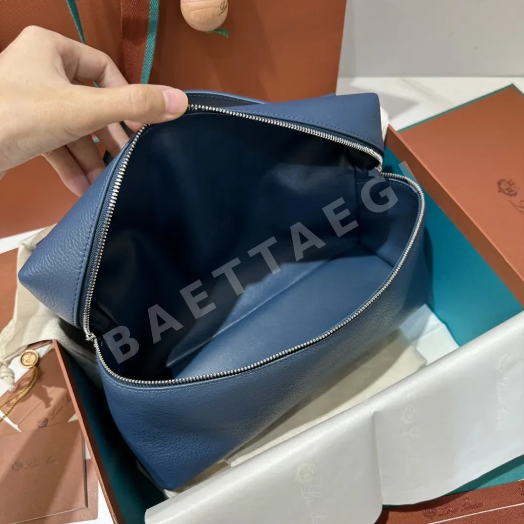 로로피아나 L27 아이리스 블루 핸드백 상세 이미지 7