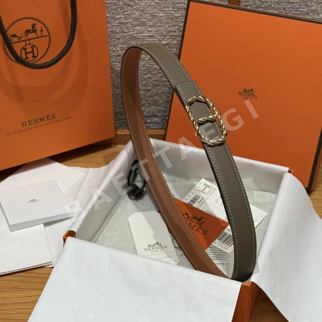 에르메스 마이용 토르소르드 양면 가죽 벨트 상세 이미지 3