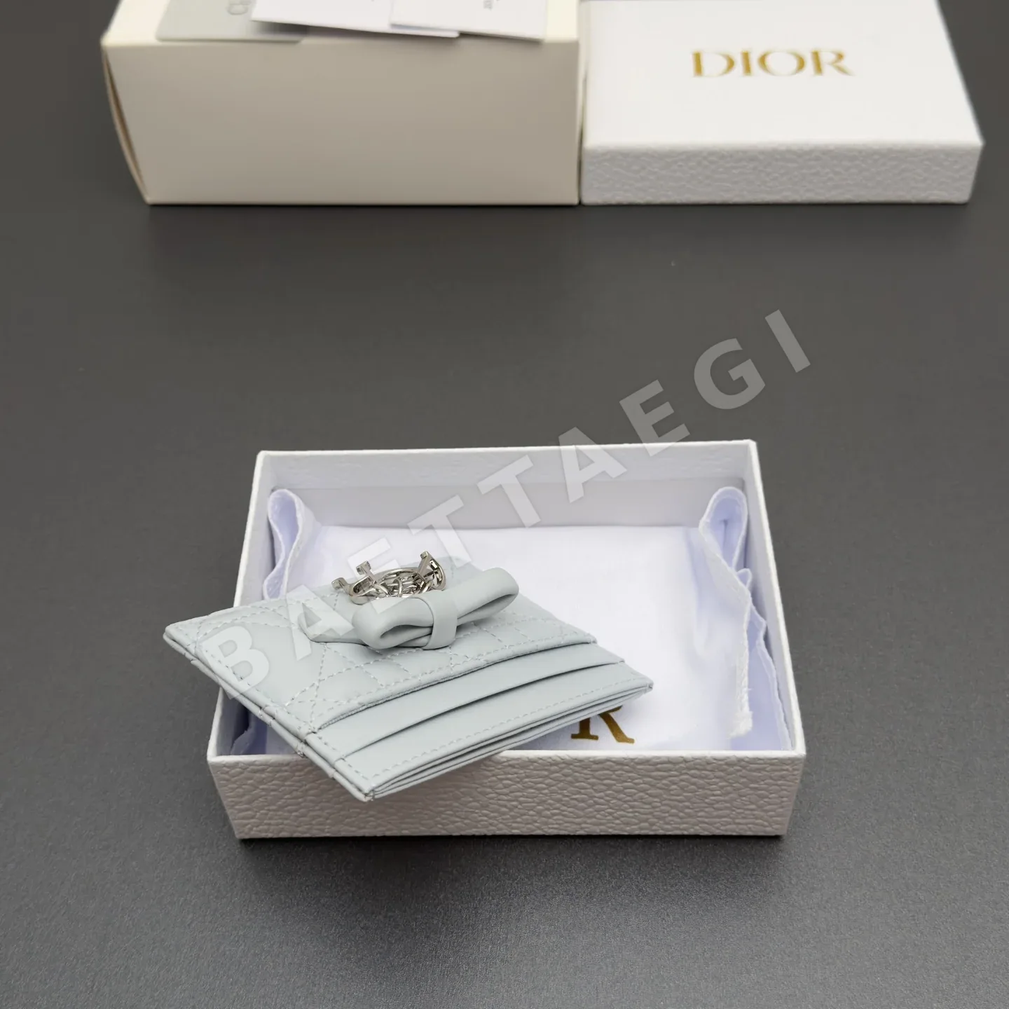 디올 램스킨 카나쥬 리본 카드홀더 지갑 S2604 상세 이미지 7