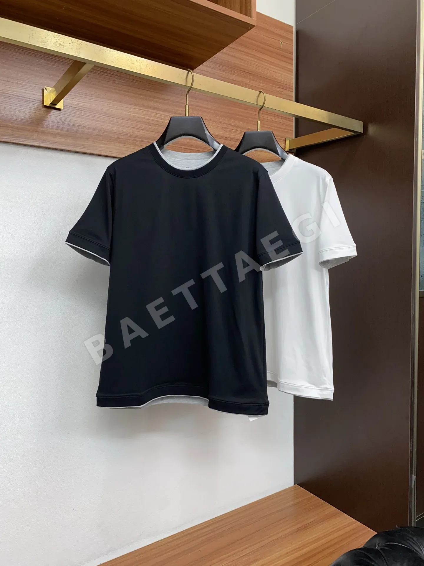 브루넬로쿠치넬리 크루넥 코튼 반팔 티셔츠 상세 이미지 9