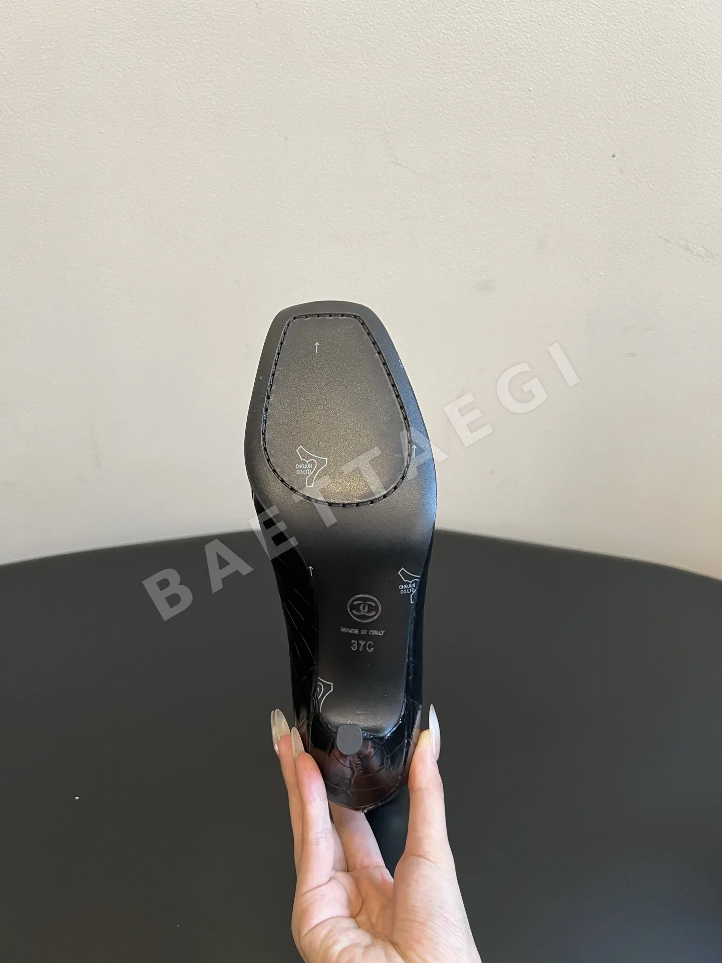 샤넬 부츠 패치워크 스퀘어 토 상세 이미지 5