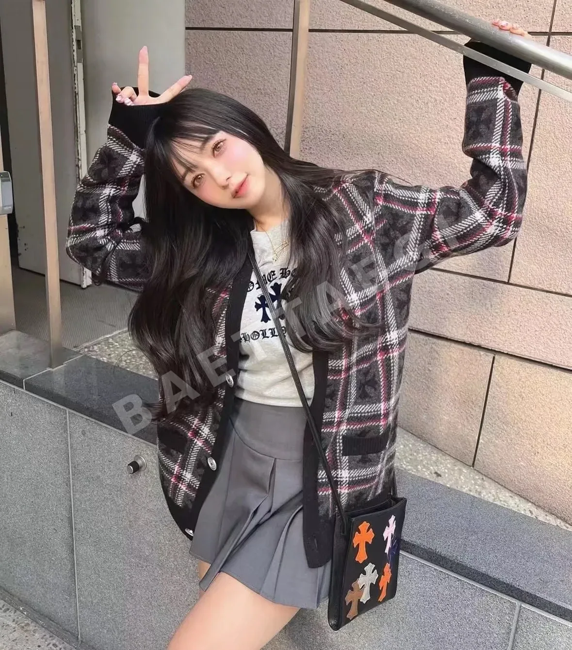 크롬하츠 패치워크 925 스털링 실버 크로스바디 가방 상세 이미지 4