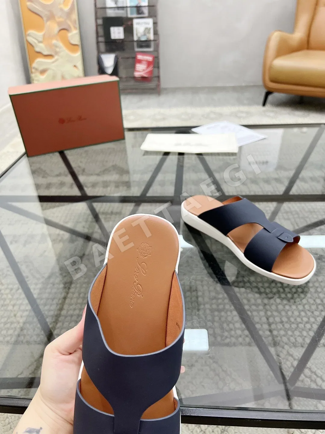로로피아나 소가죽 남성 신발 상세 이미지 7