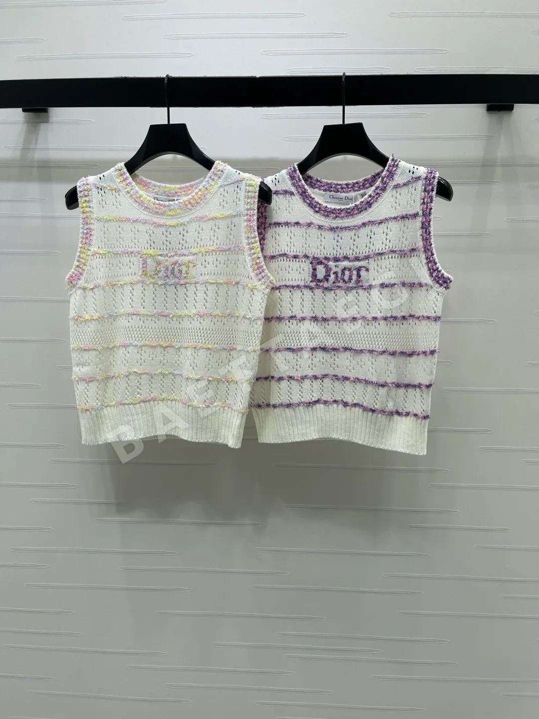 디올 스트라이프 니트 베스트 93007