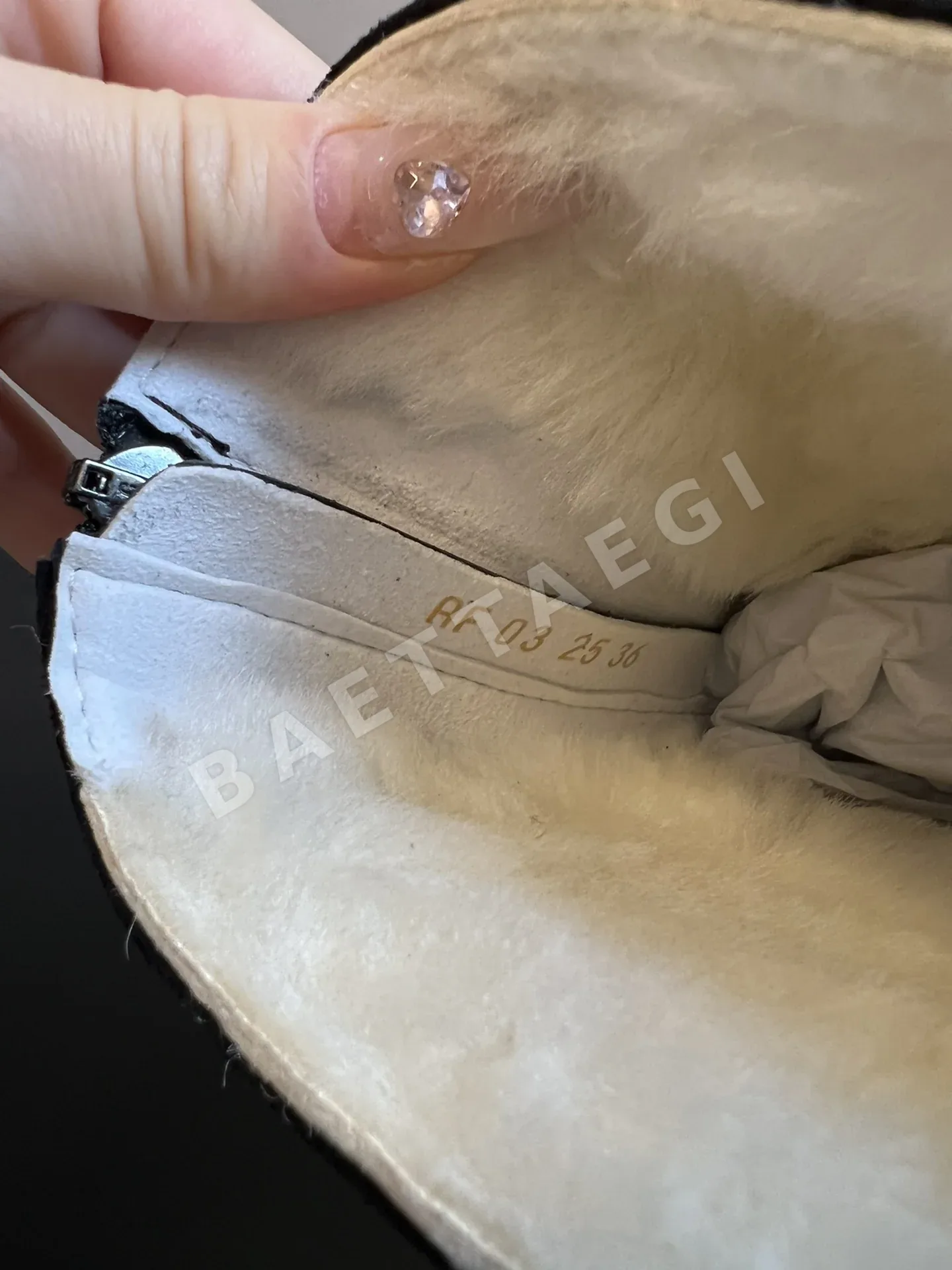 디올 플리스 안감 버클 앵클 부츠 8600 상세 이미지 9