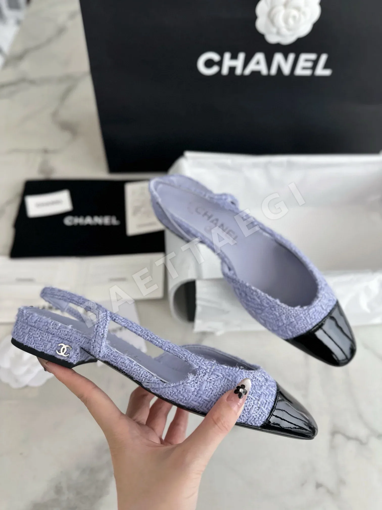 샤넬 24M 타로 퍼플 플랫 3283 상세 이미지 6