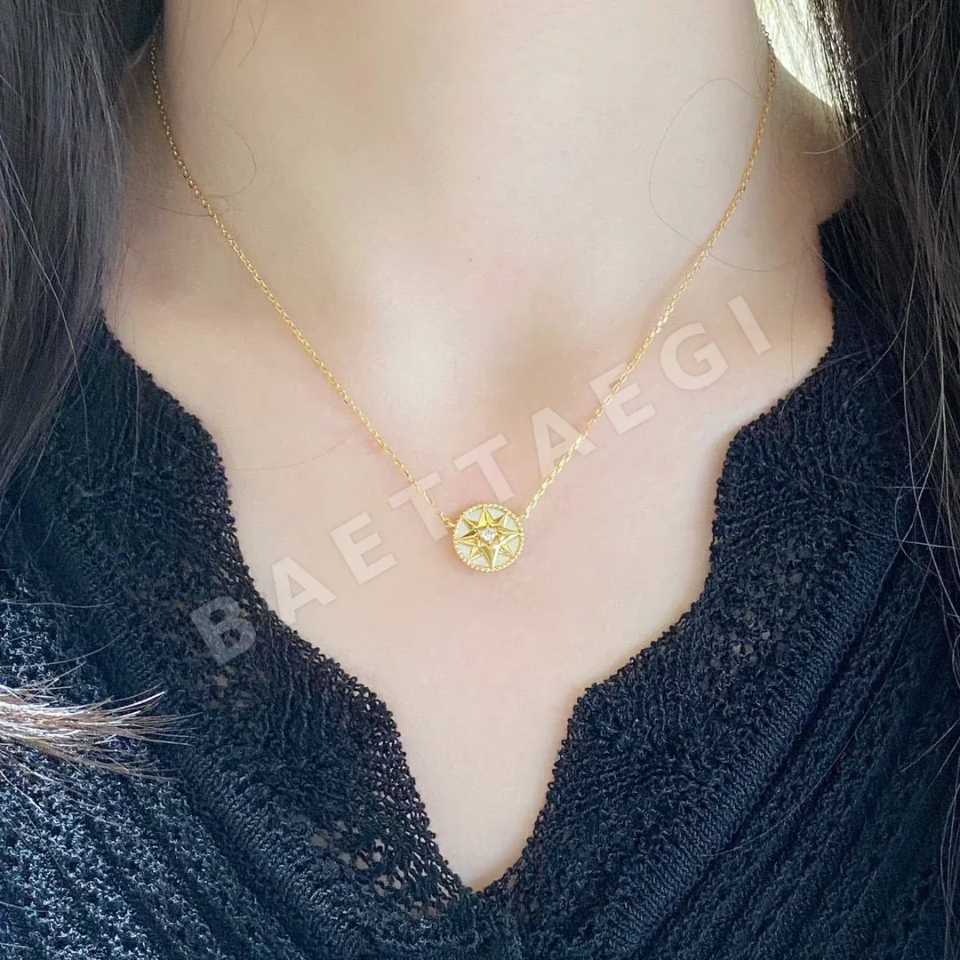 디올 마더 오브 펄 팔각별 목걸이 상세 이미지 2