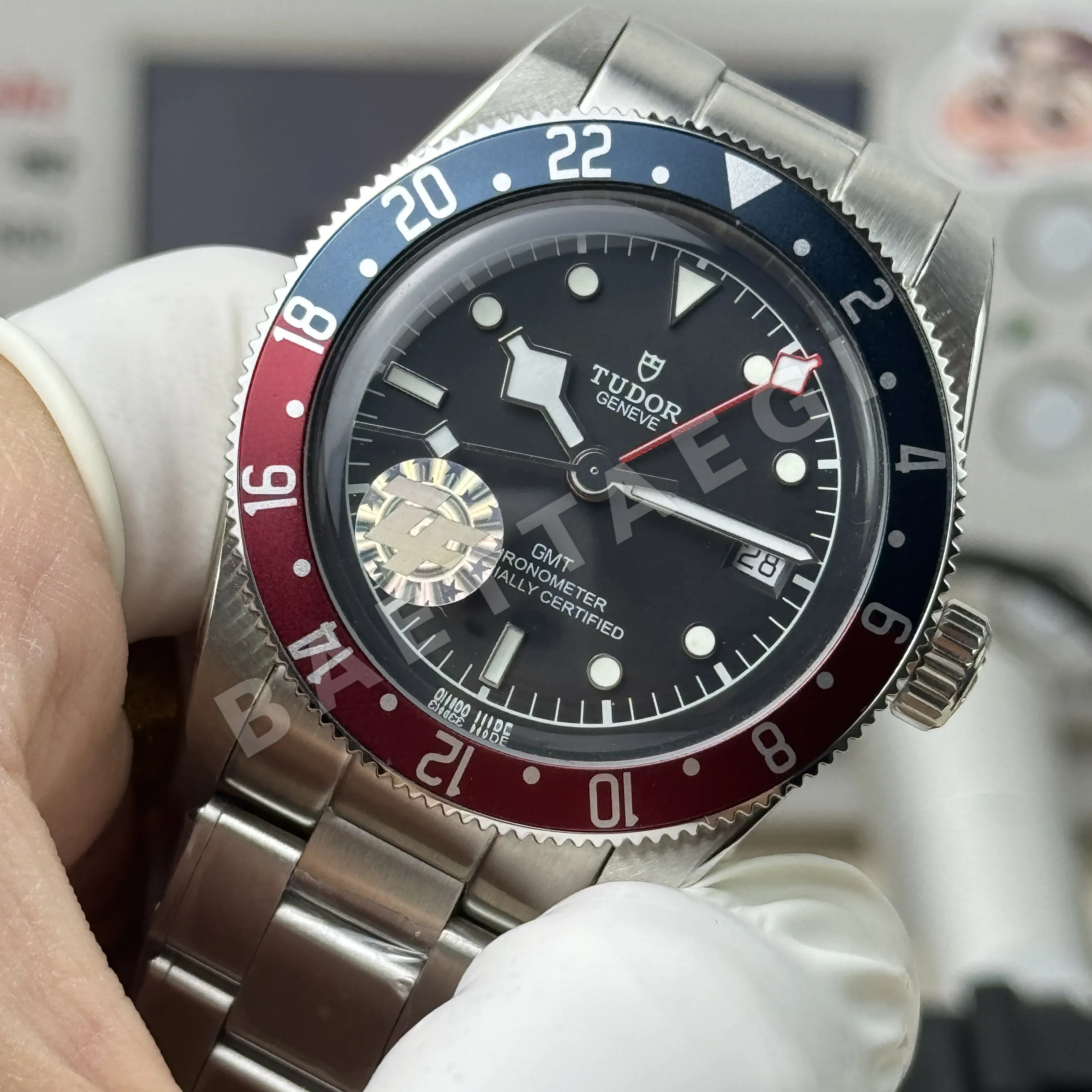 튜더 블랙베이 GMT 코크 베젤 ZF 공장 2836 오토매틱 남성 시계 레플리카 45601 Tudor 상세 이미지 12
