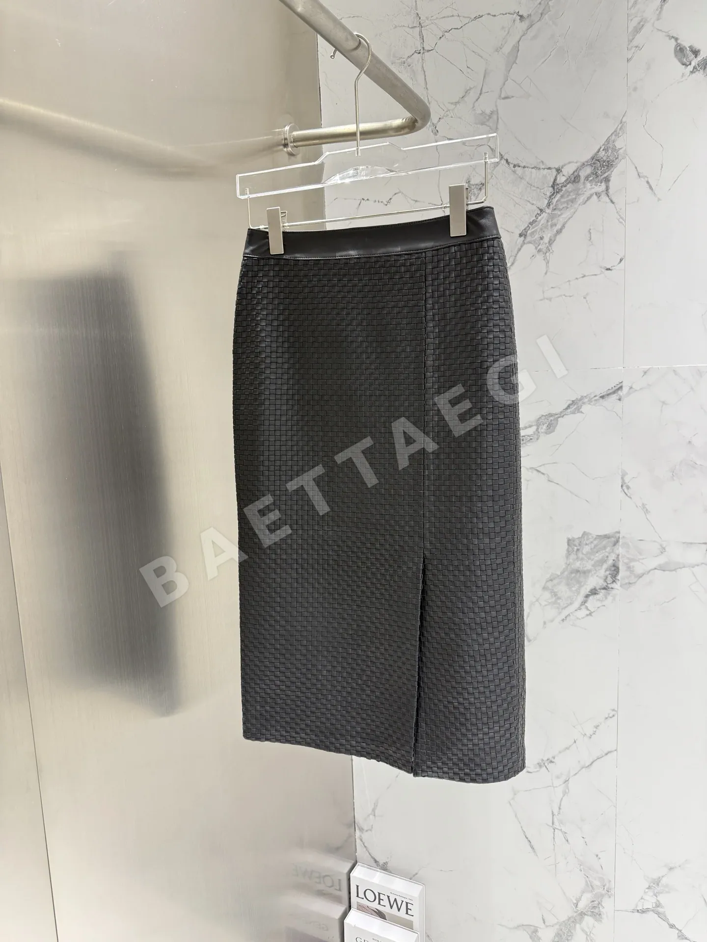 보테가베네타 가죽 스커트 상세 이미지 2