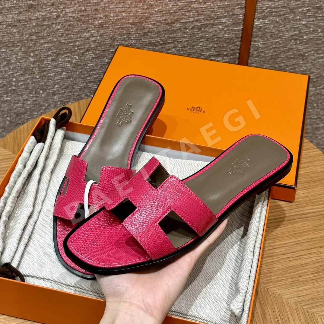 에르메스 오란 도마뱀 가죽 샌들 상세 이미지 4