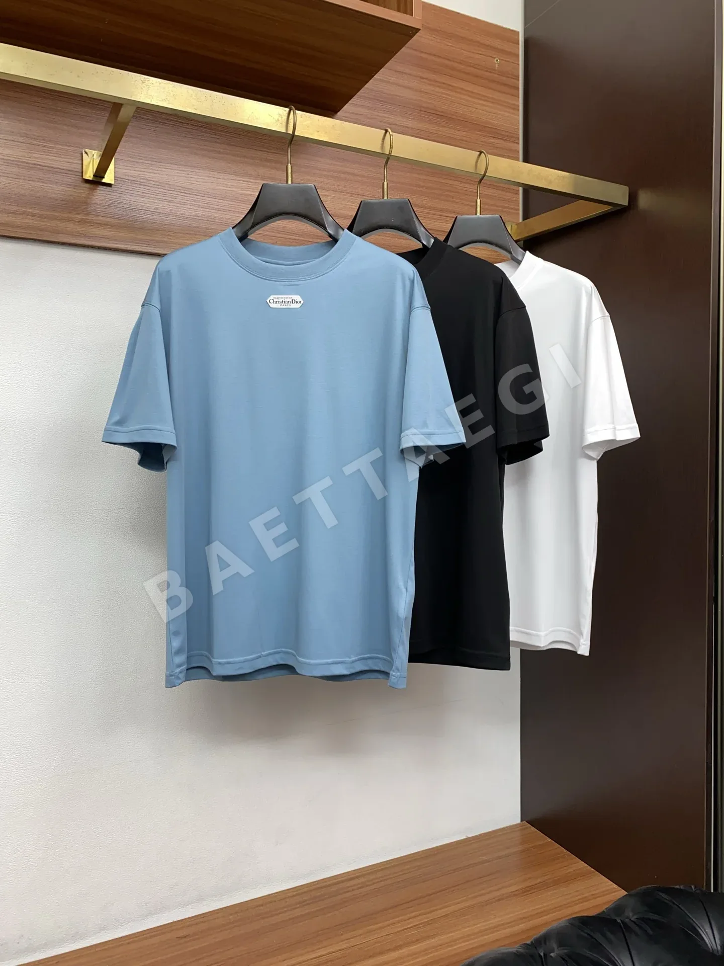 디올 머서라이즈드 코튼 반팔 티셔츠 상세 이미지 8