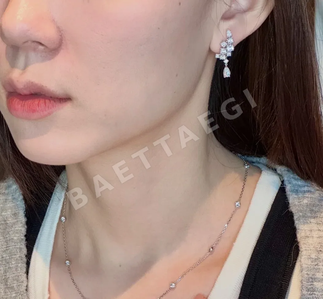 그라프 티어드롭 윙 스털링실버 귀걸이 상세 이미지 7