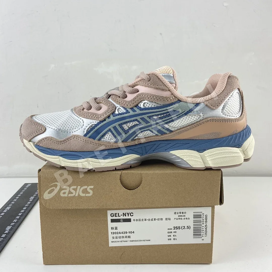 아식스 [HP] 젤 NYC 1202A429-104 200210 Asics Gel-NYC Cream Grey Floss Salmon 상세 이미지 4